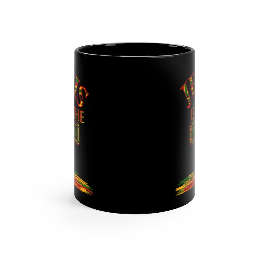 Jesus is The Reason For The Season Kente Cross Mug