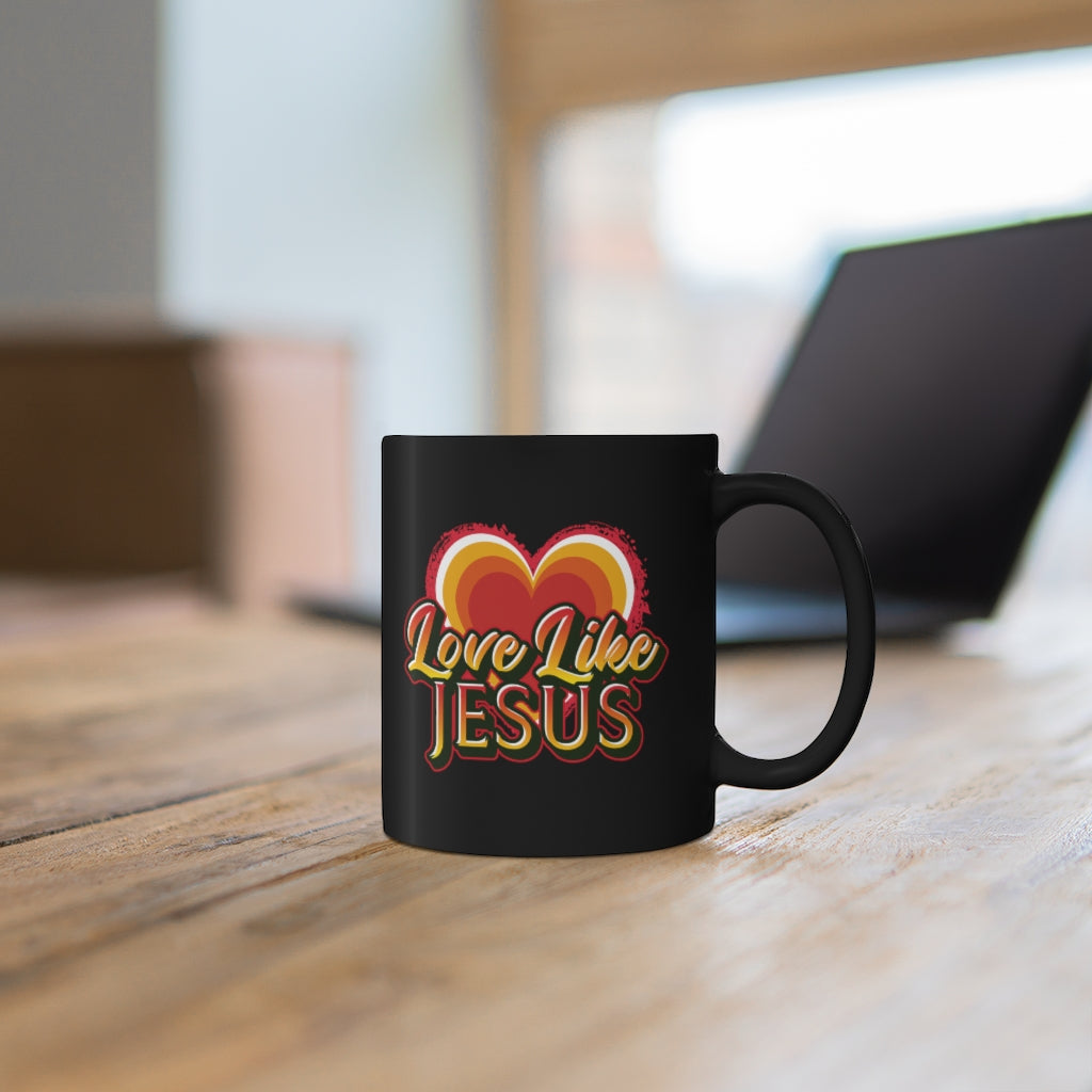 Love Like Jesus Christian Valentine Mug With Heart