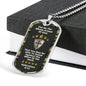 Bible Verse Ephesians 6:11 Dog Tag Necklace - Put On Whole Armor of God Camo Dog Tag