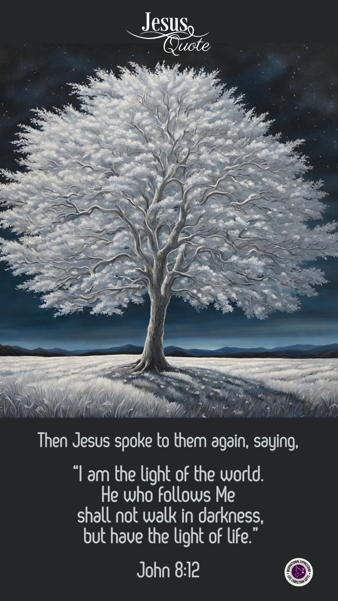 Jesus Quote - John 8:12 | Inspirational Expressions