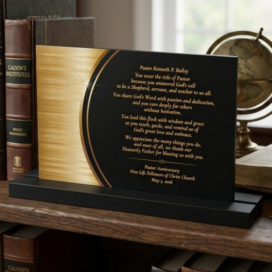 Meaningful Pastor Appreciation Gift: Why a Tribute Plaque Makes a Lasting Keepsake