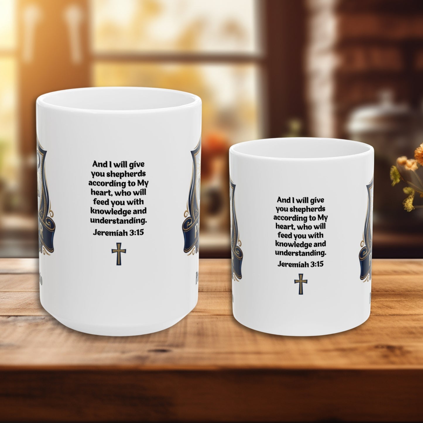 Personalized Pastor Appreciation Mug | Emblem of Ministry
