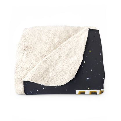 Christmas Manger Sherpa Throw Blanket