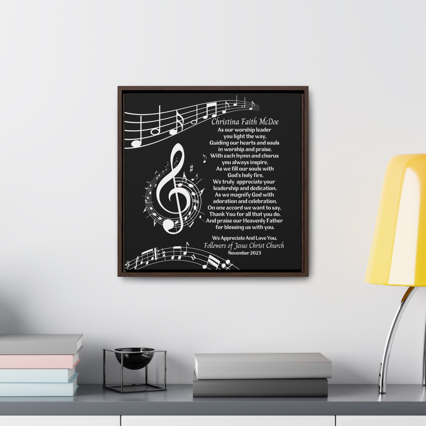 Worship Leader Appreciation Poem Wall Plaque