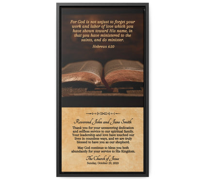 Pastor And Wife Appreciation Wall Decoration