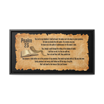 Psalm 23 Bible Verse Canvas Wrap Wall Art