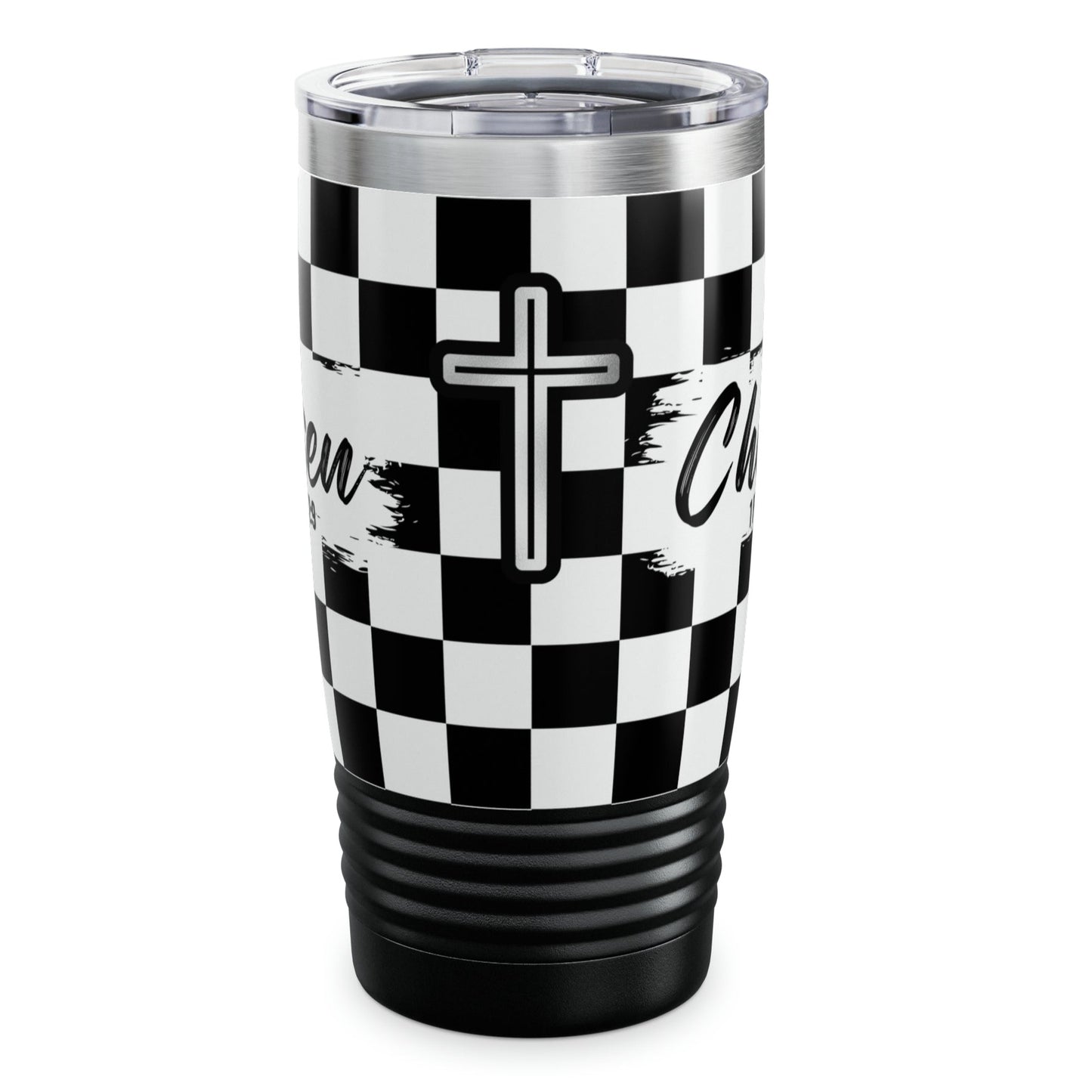 Chosen Checkerboard Tumbler Mug