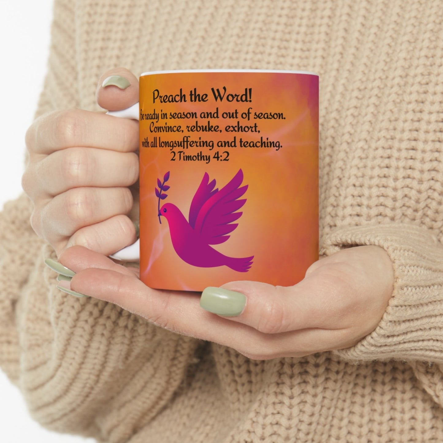 Preach The Word Personalized Pastor Appreciation Mug For Women