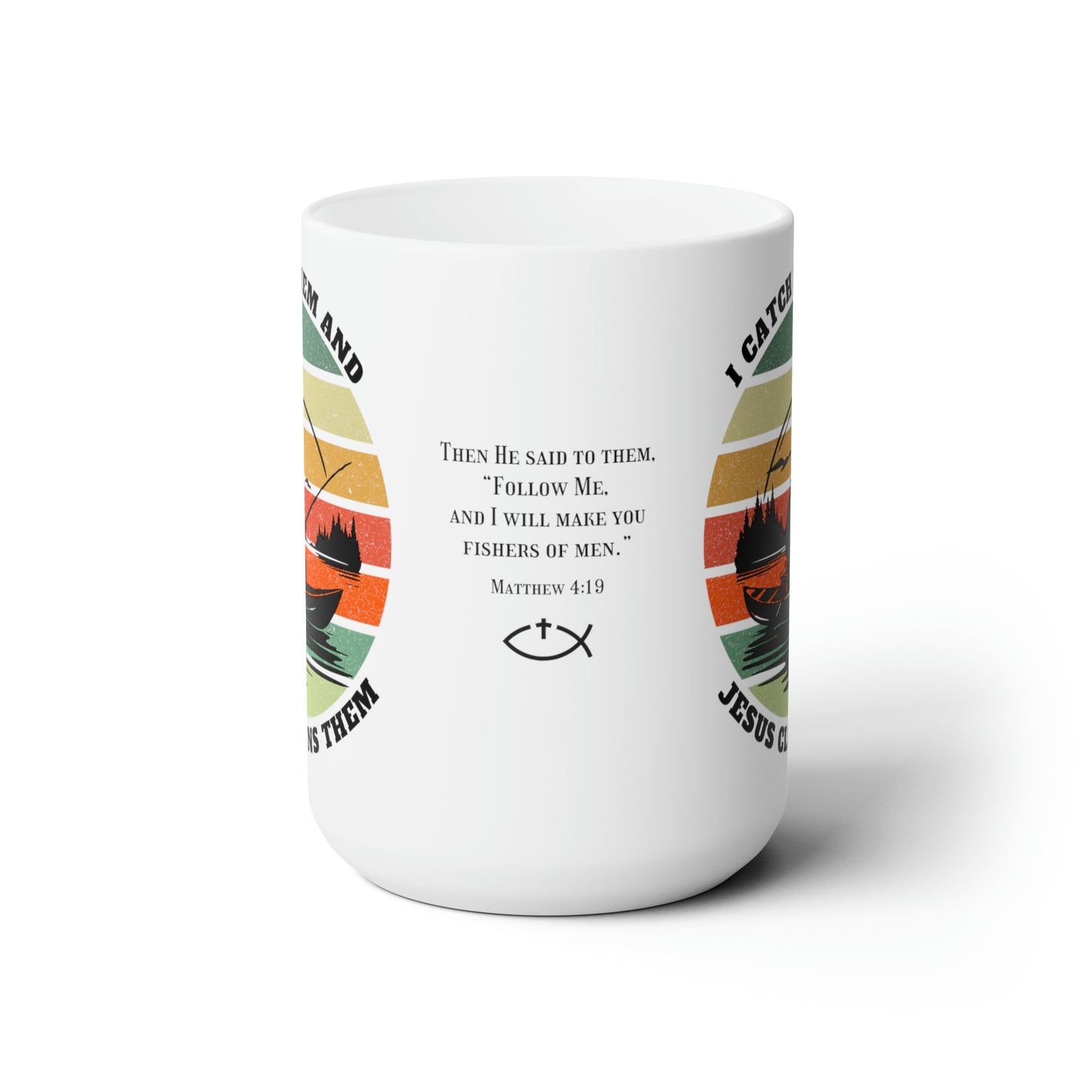 Fisher of Men Bible Verse Gift Mug