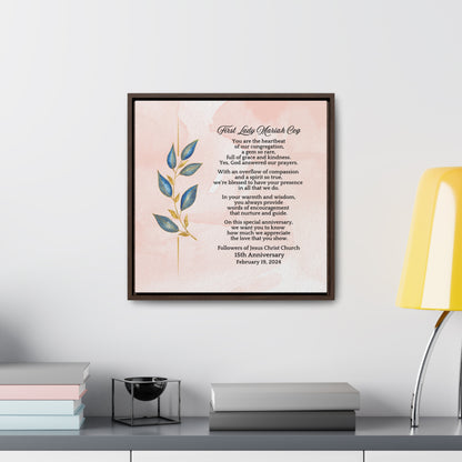 Pastor's Wife Church Anniversary Canvas Wrap