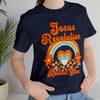 Load image into Gallery viewer, Jesus Revolution T-Shirt Revival Time Retro Heart and Rainbow Tee Shirt