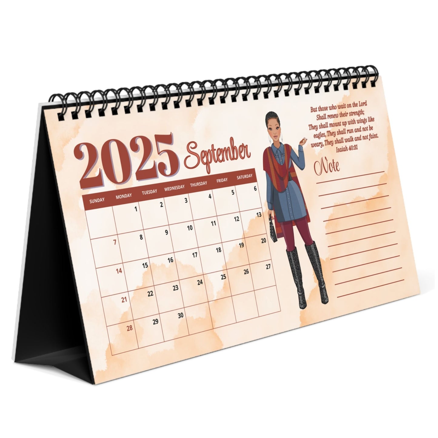 Desk Calendar - 2025 Bible Verses To Encourage Women