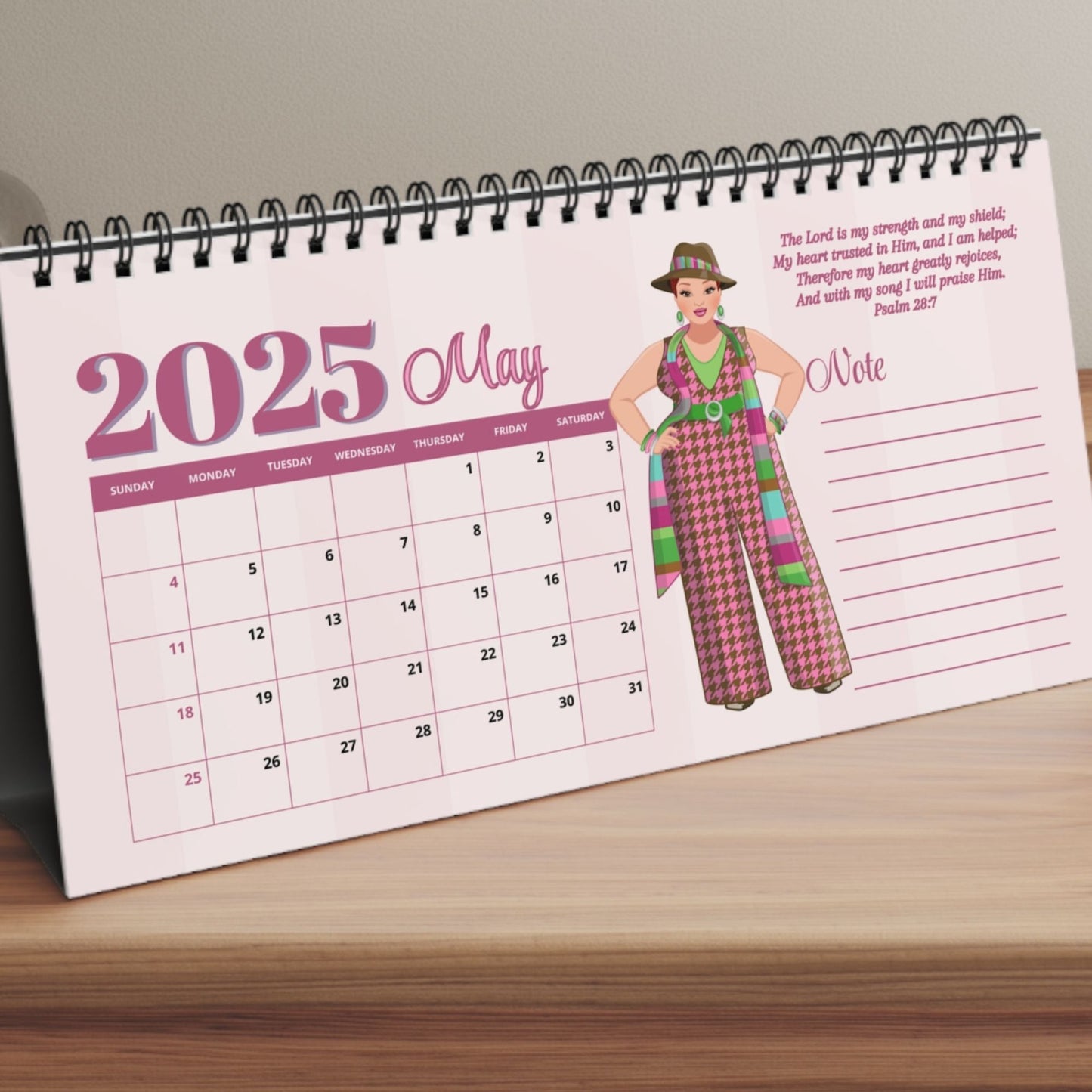 Desk Calendar - 2025 Bible Verses To Encourage Women