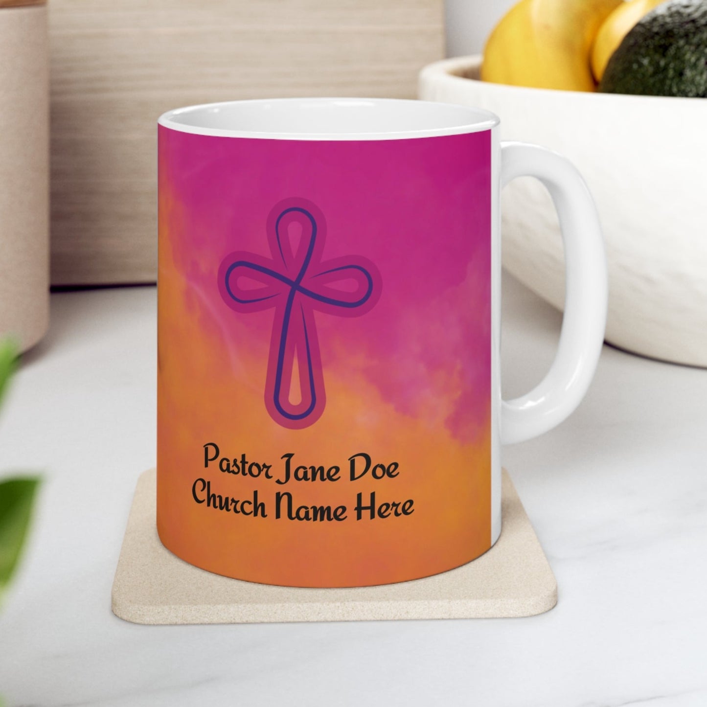 Preach The Word Personalized Pastor Appreciation Mug For Women