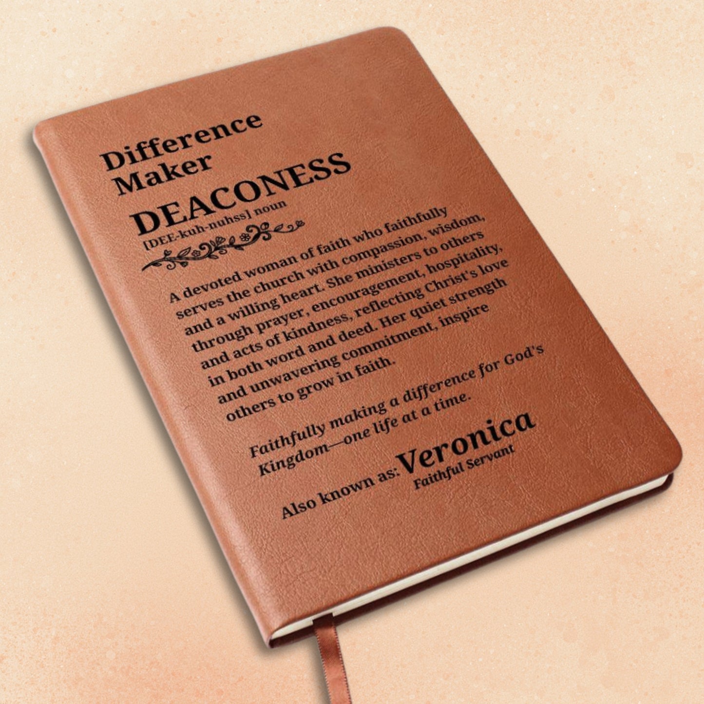 Difference Maker Deaconess Personalized Journal