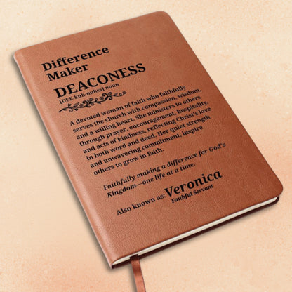 Difference Maker Deaconess Personalized Journal