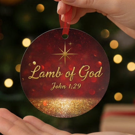 Christian Christmas Ornament - Lamb Of God