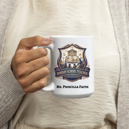 Personalized Sunday School Teacher Gift Mug