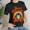 Jesus Revolution T-Shirt Revival Time Retro Heart and Rainbow Tee Shirt