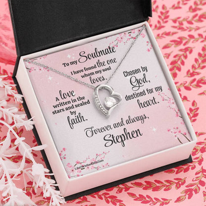 Soulmate Message Card With Forever Love Necklace - I Have Found The One
