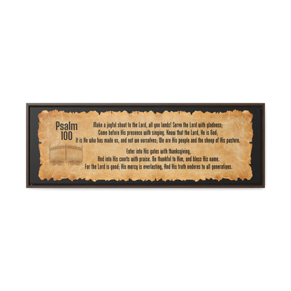 Psalm 100 Bible Verse Canvas Wrap Wall Art