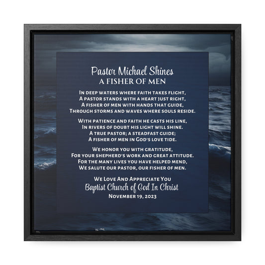 Gift For Pastor - Personalized Fishers of Men Wall Art