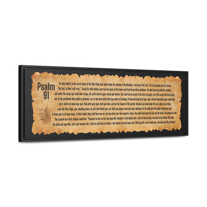 Psalm 91 Bible Verse Canvas Wall Art