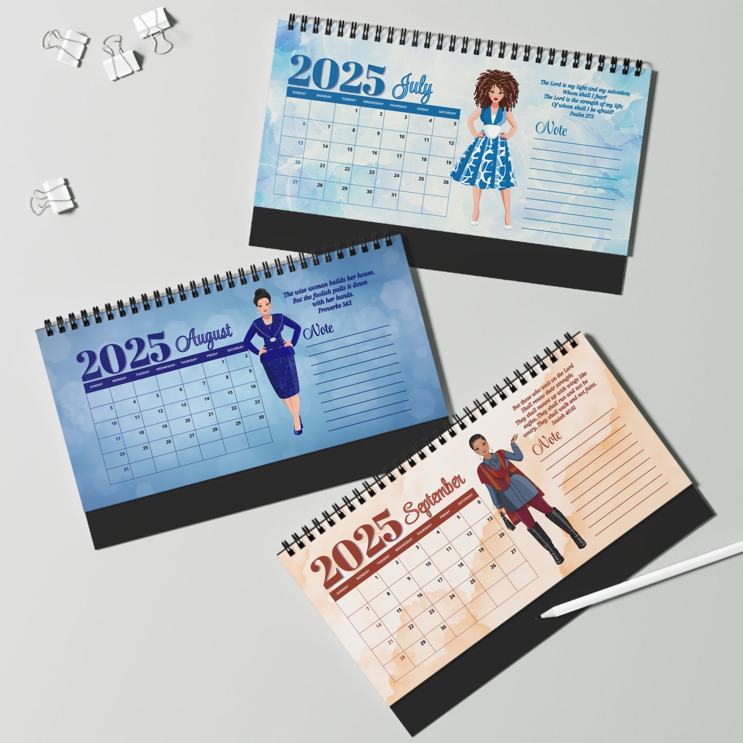 Desk Calendar - 2025 Bible Verses To Encourage Women