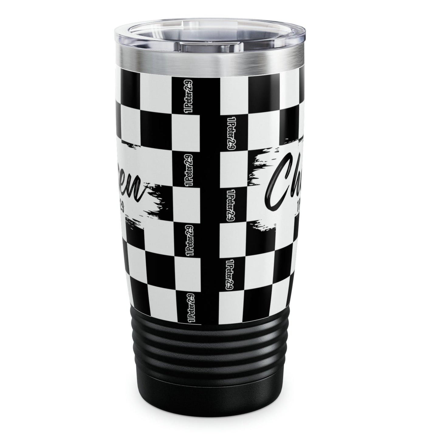 Chosen Checkerboard Tumbler Mug