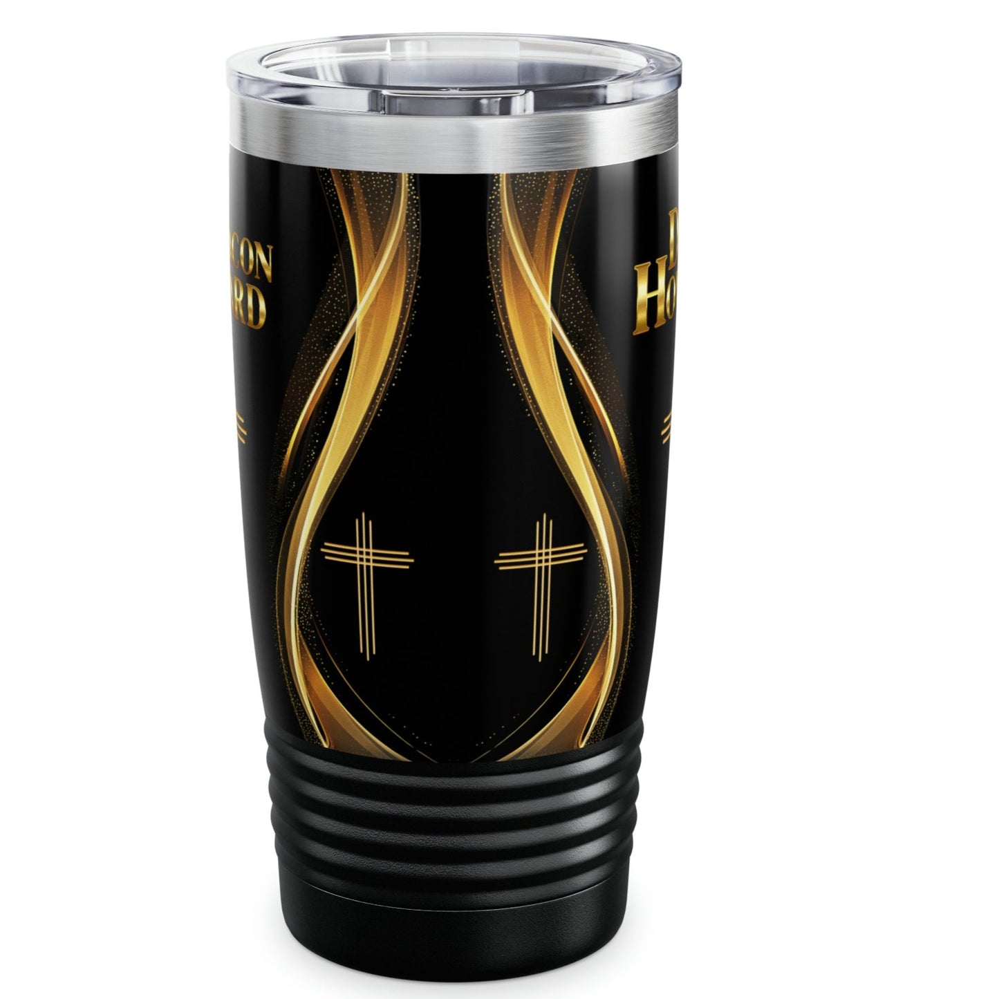 Personalized Tumbler For Church Deacon - Gold Cross