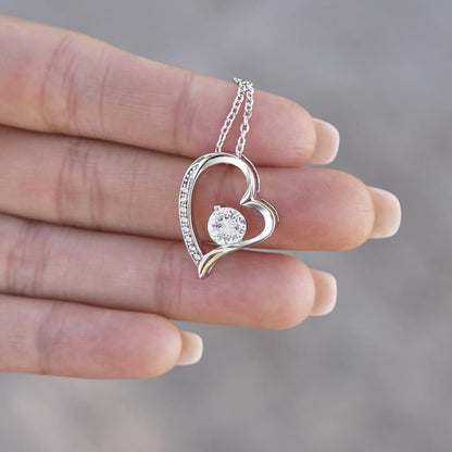 Christian Wife Message Card With Forever Love Necklace - Perfect Match