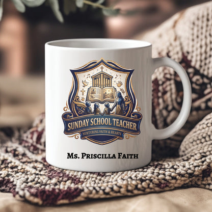 Personalized Sunday School Teacher Gift Mug