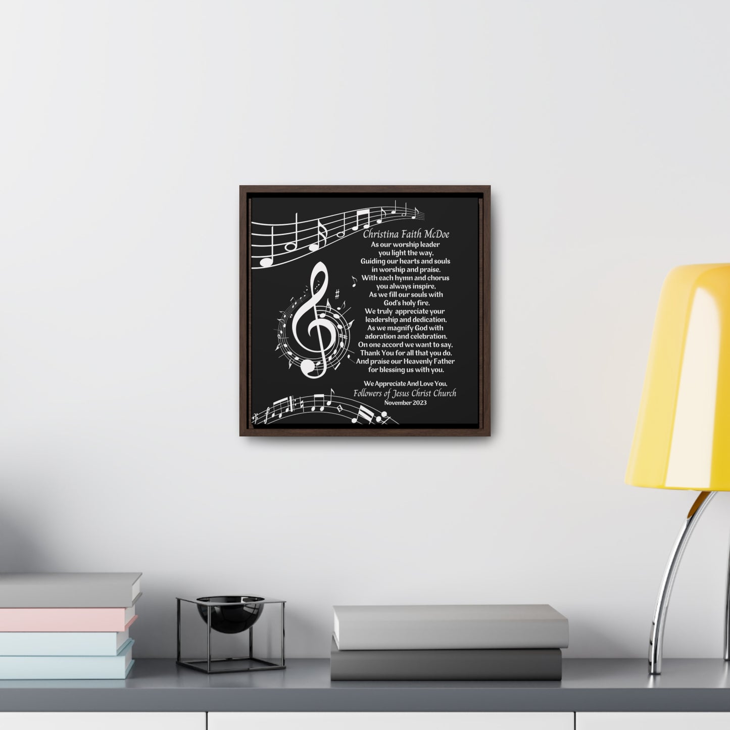 Worship Leader Appreciation Poem Wall Plaque