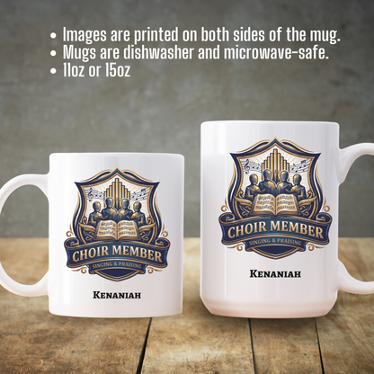 Personalized Church Choir Member Mug | Music Ministry Gift