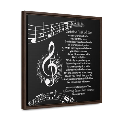 Worship Leader Appreciation Poem Wall Plaque