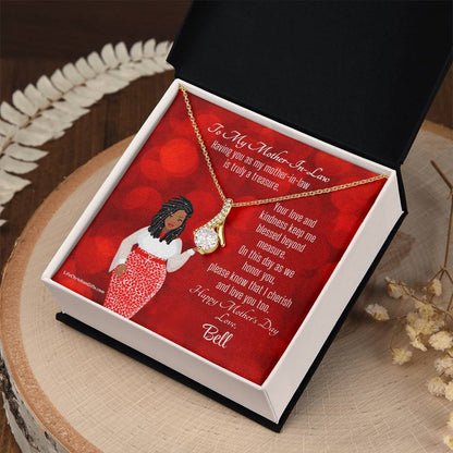 African American Mother-In-Law Mother's Day Gift Card - Alluring Beauty