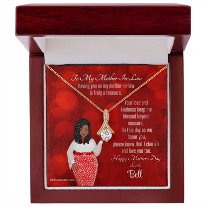 African American Mother-In-Law Mother's Day Gift Card - Alluring Beauty