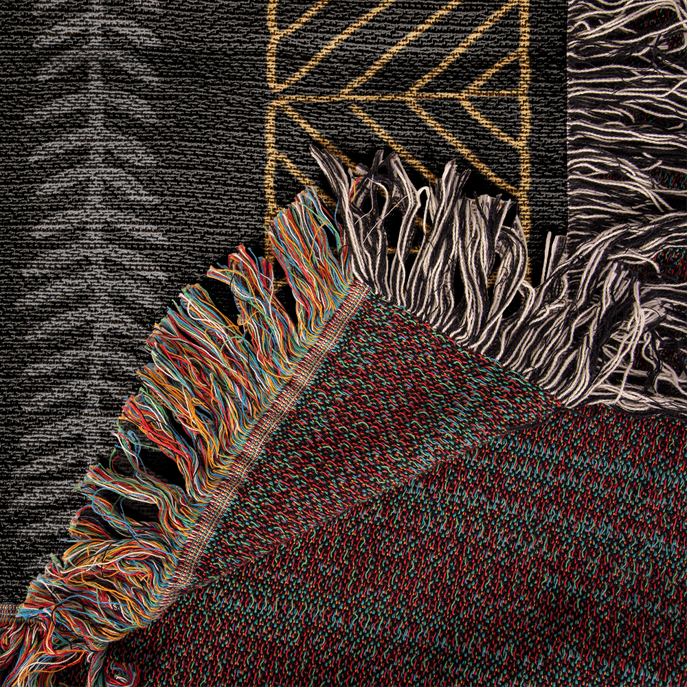 Afrocentric Christian Woven Blanket For Father's Day