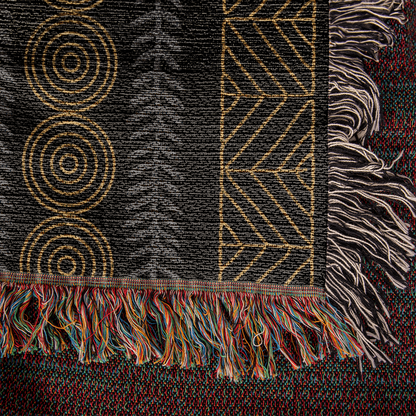 Afrocentric Christian Woven Blanket For Father's Day