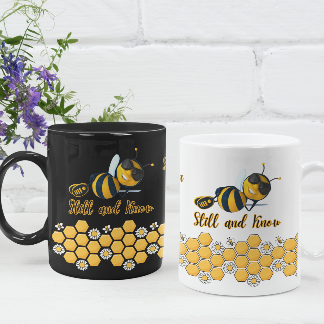 Bee Still And Know Mug