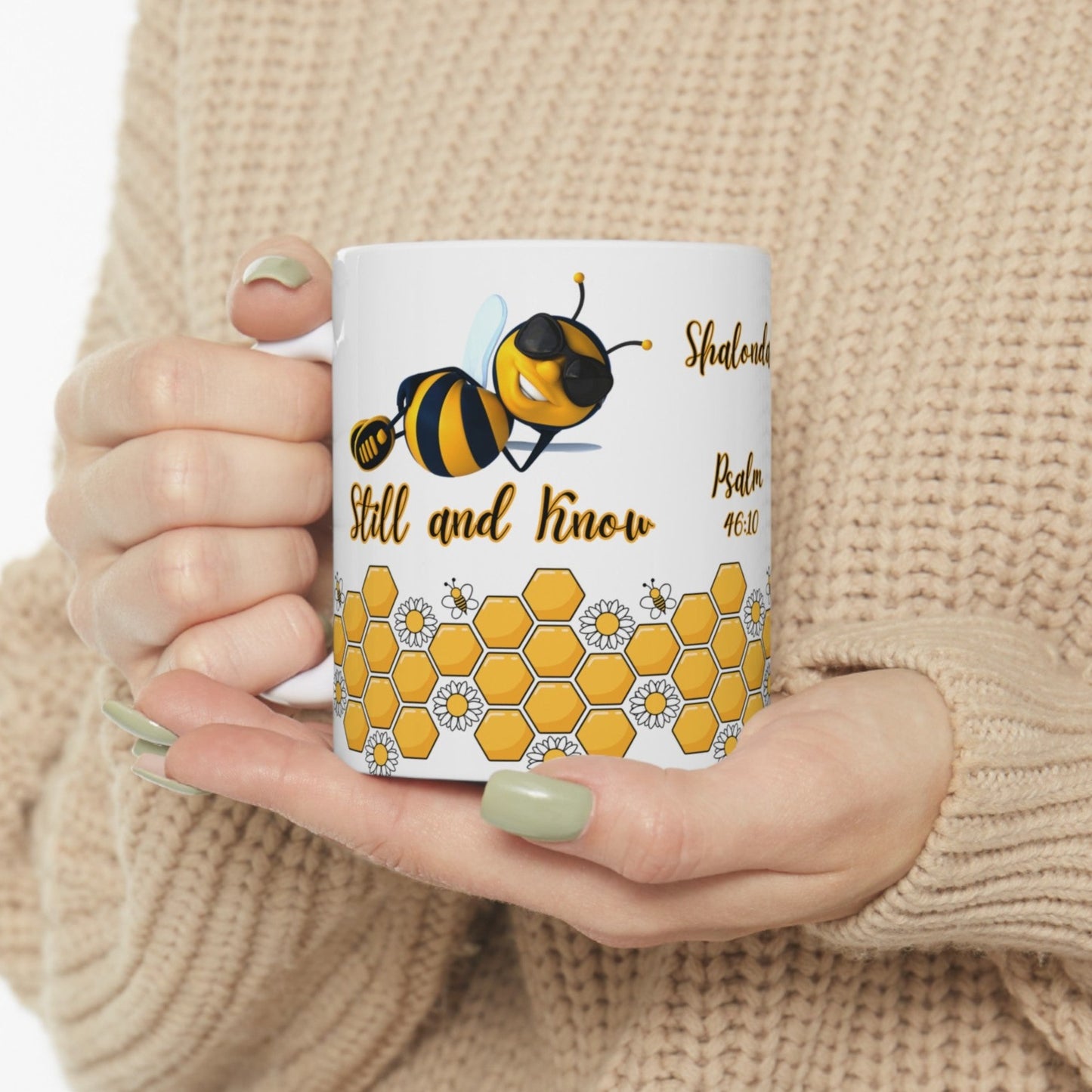 Bee Still And Know Mug