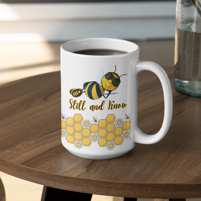 Bee Still And Know Mug