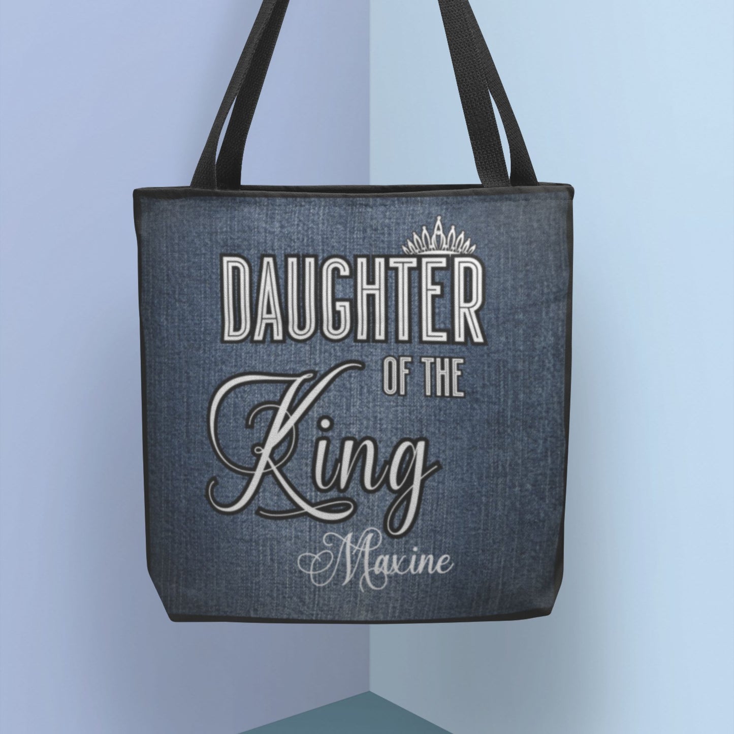 Daughter of The King Personalized Christian Tote Bag