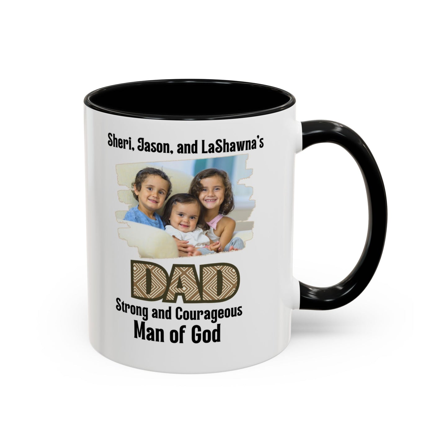 Personalized Father's Day Coffee Cup With Names and Photo