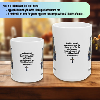 Personalized Deacon Appreciation Gift Mug With Bible Verse