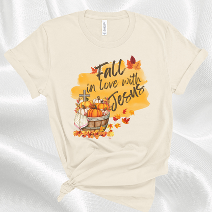 Fall In Love With Jesus Christian Faith T-Shirt