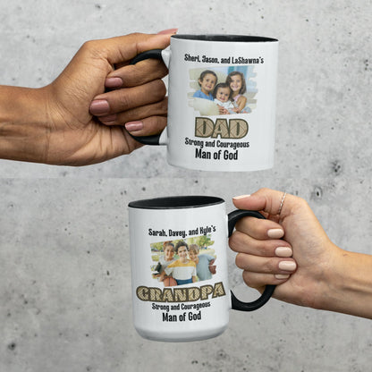 Personalized Father's Day Coffee Cup With Names and Photo