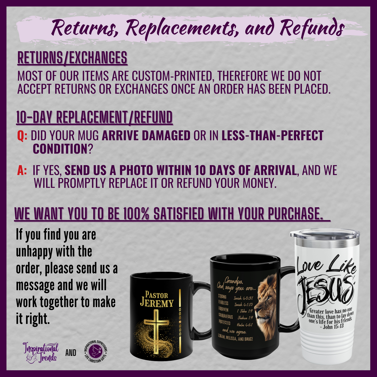 Personalized Grandpa Mug - Bible Verse Affirmations