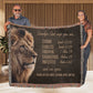 Personalized Woven Blanket For Grandpa - Bible Affirmations