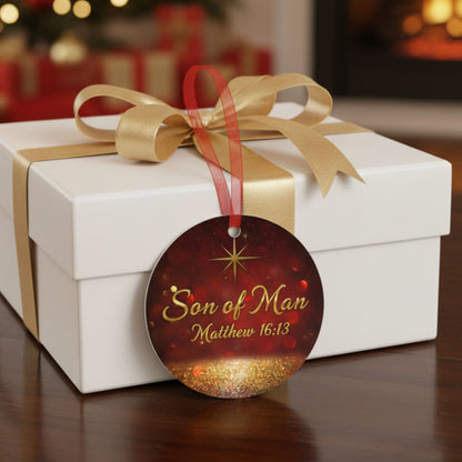 Christian Christmas Ornament With Bible Verse - Son of Man